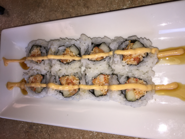 Order 10 Piece Crawfish Roll food online from Jazz Sushi Bar store, New Orleans on bringmethat.com
