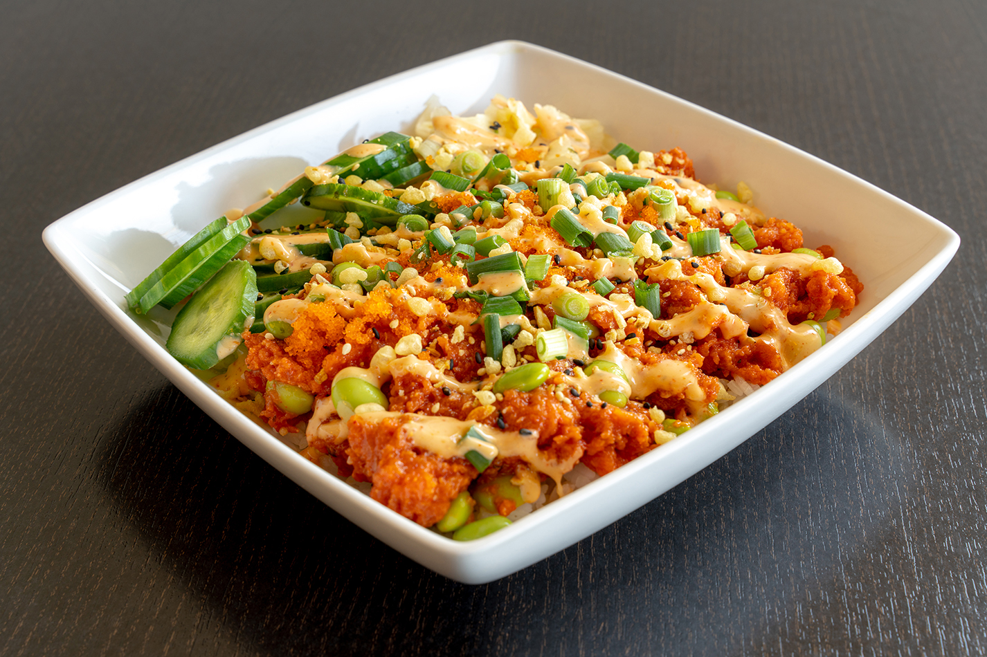 Order Crunchy Spicy Tuna food online from Skipjack Poke Co store, Rancho Cucamonga on bringmethat.com