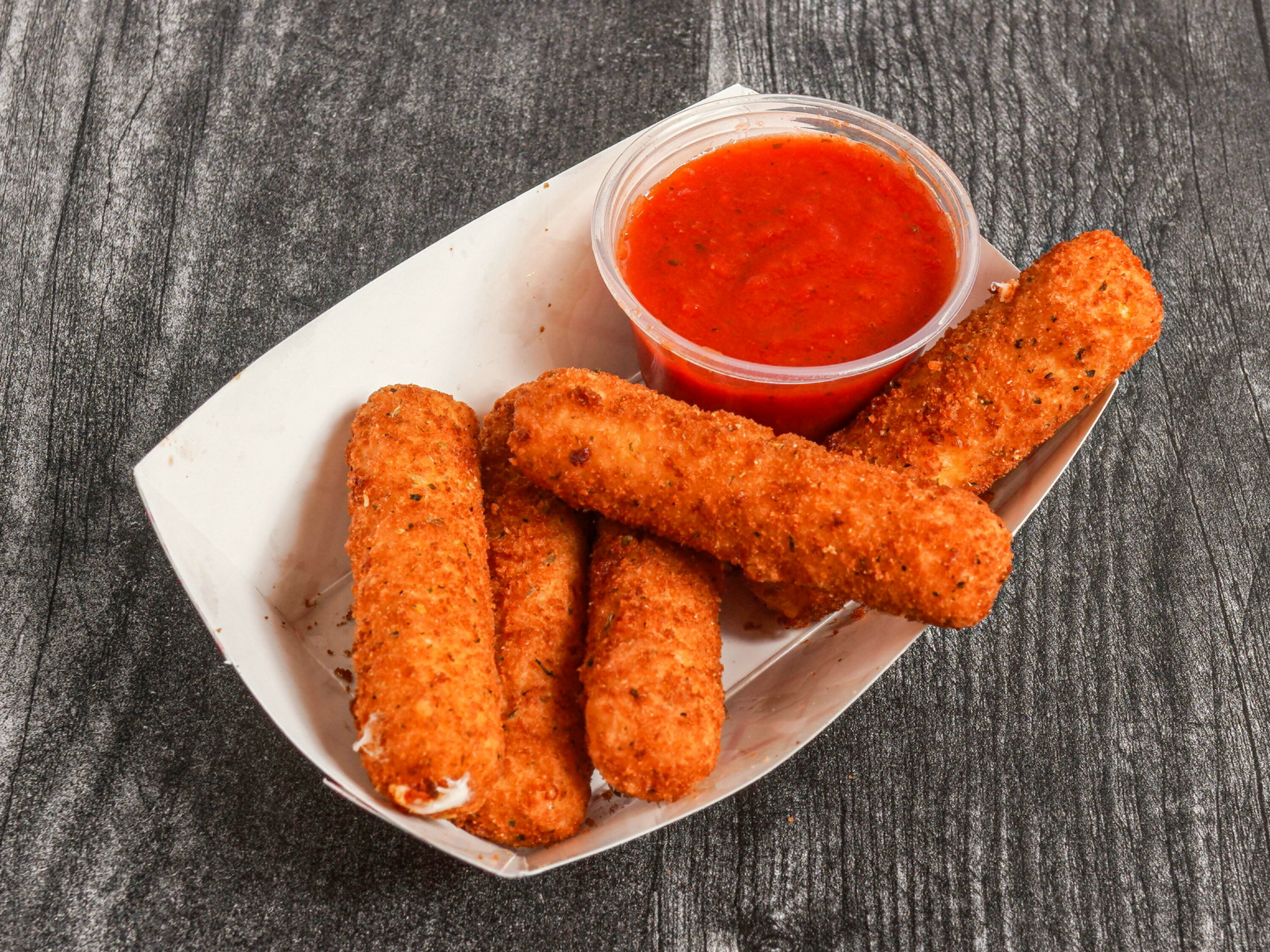 Order Side of Mozzarella Sticks food online from Jeff's Red Hots store, Chicago on bringmethat.com