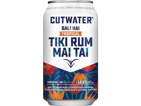 Order Cutwater Tiki Rum Mai Tai - 12oz Can food online from Josh Wines & Liquors Inc store, New York on bringmethat.com
