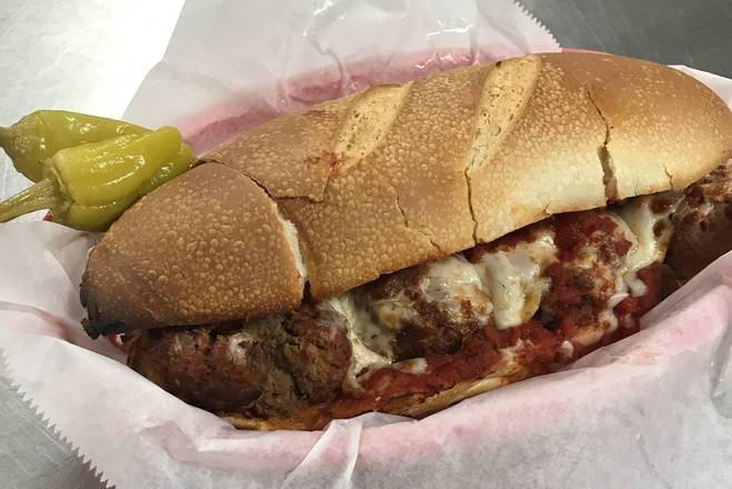 Order Hot Homemade Meatball Sandwich food online from Giannis Pizza store, Monterey on bringmethat.com