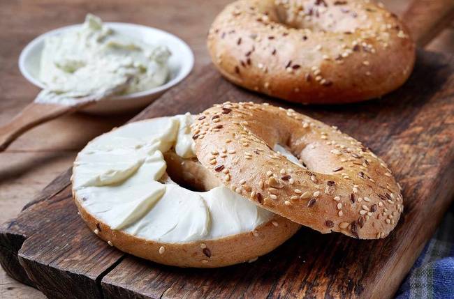Order Bagel and Cream Cheese food online from The Kitchen By Be Well store, Beverly Hills on bringmethat.com