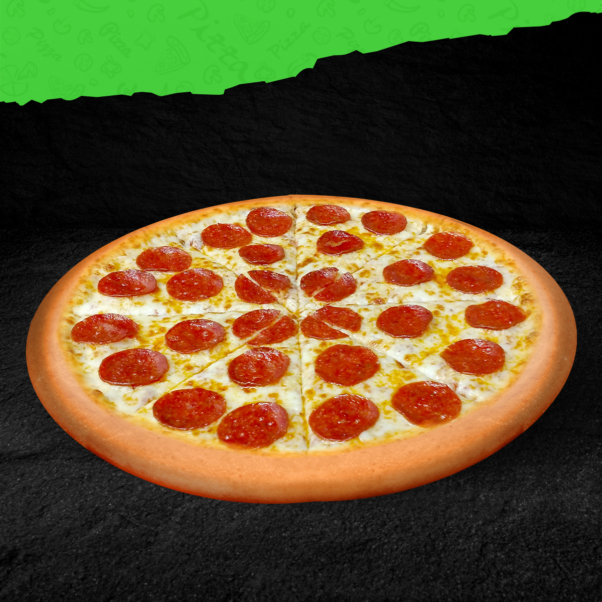 Order Large Pepperoni Pizza food online from Piara Pizza store, El Monte on bringmethat.com