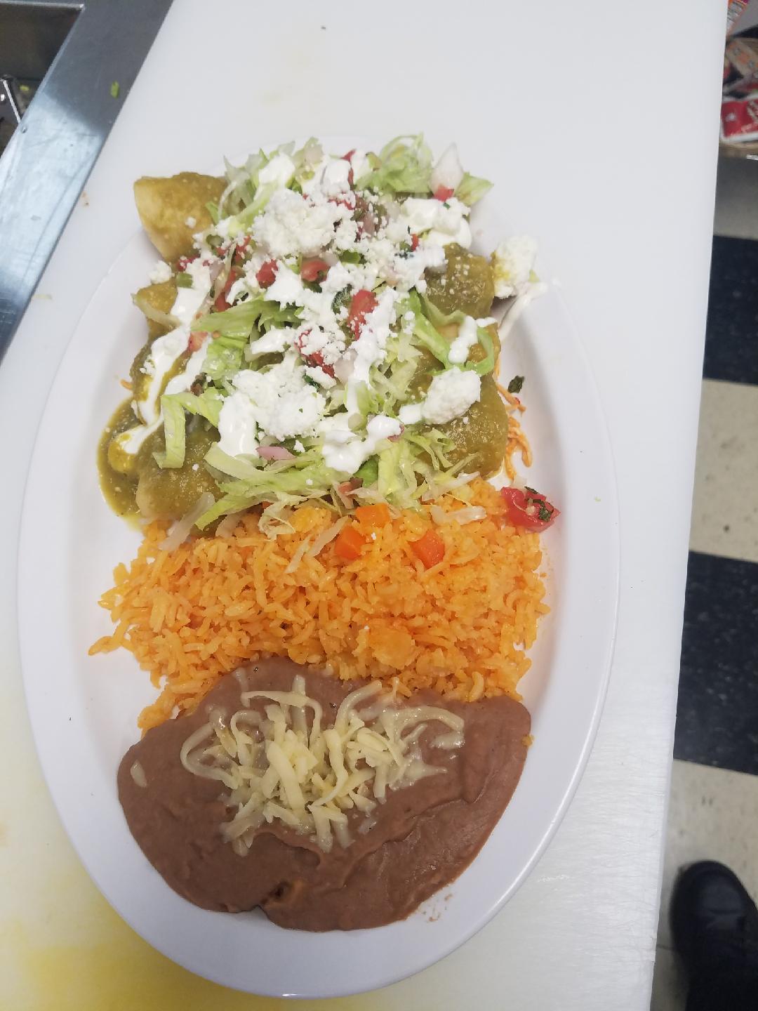 Order Enchiladas food online from Updm Sabor Latino store, Elkton on bringmethat.com