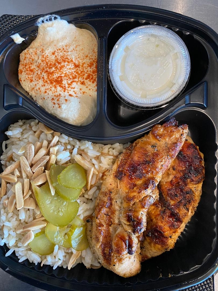 Order Chicken Breast Lunch food online from La Fresh Mediterranean Grill store, Plymouth on bringmethat.com
