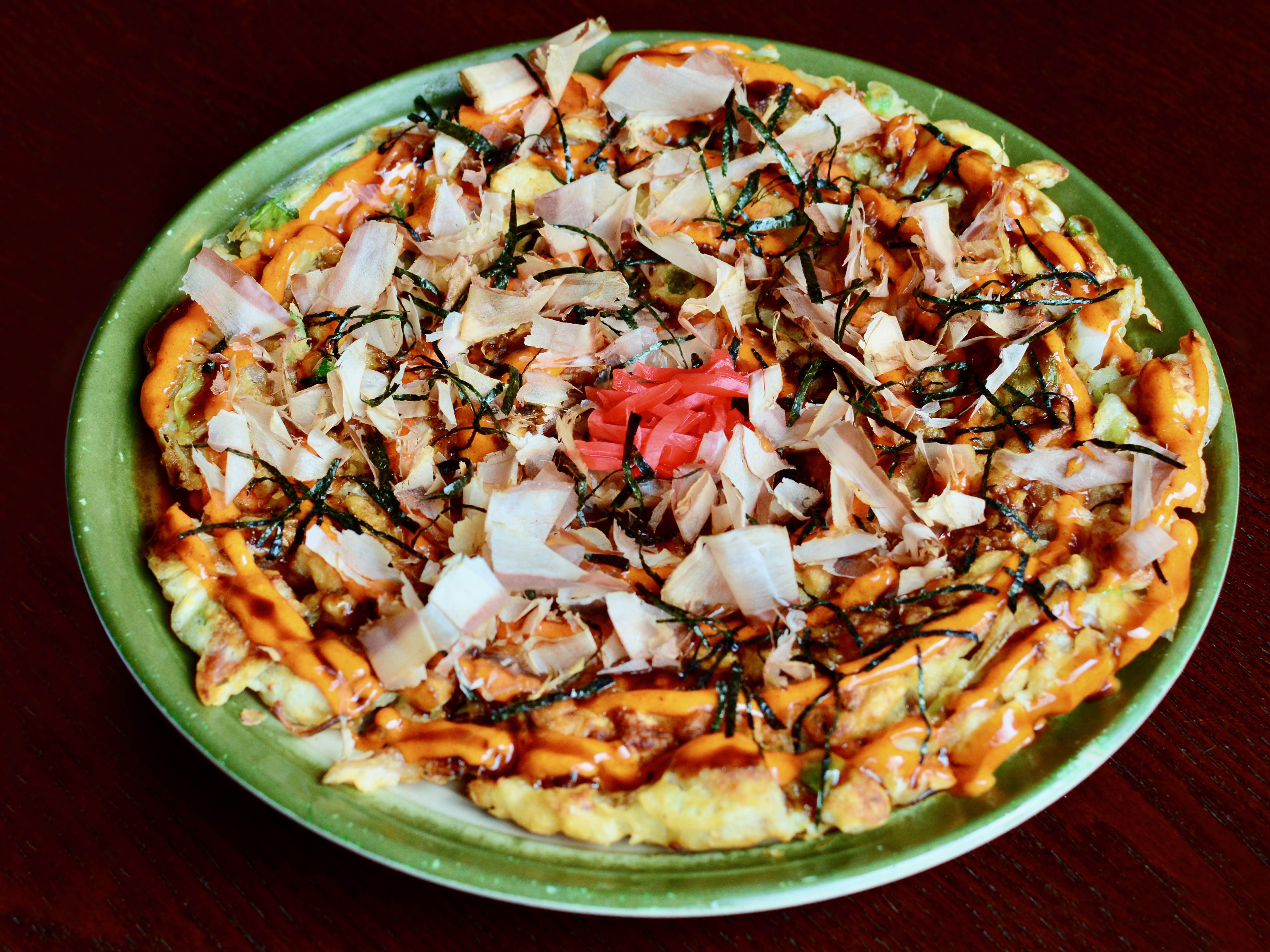 Order Okonomiyaki Plate food online from Marumen store, Fairfax on bringmethat.com