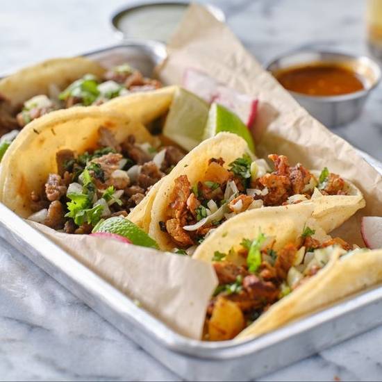 Order Chef's Street Taco Cart food online from Varsity Tavern store, Tempe on bringmethat.com