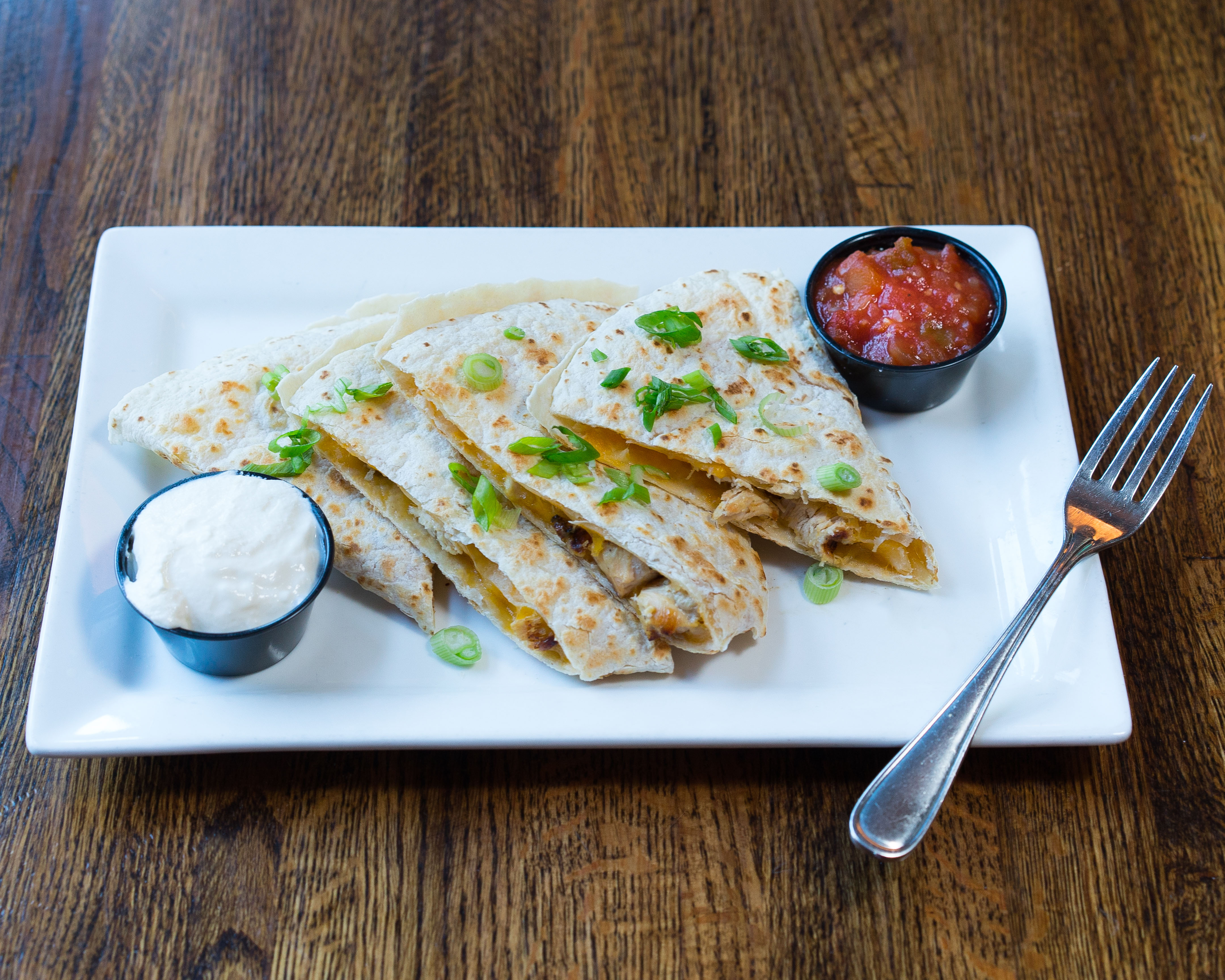 Order Quesadilla food online from Wicked Wolf Tavern store, Hoboken on bringmethat.com