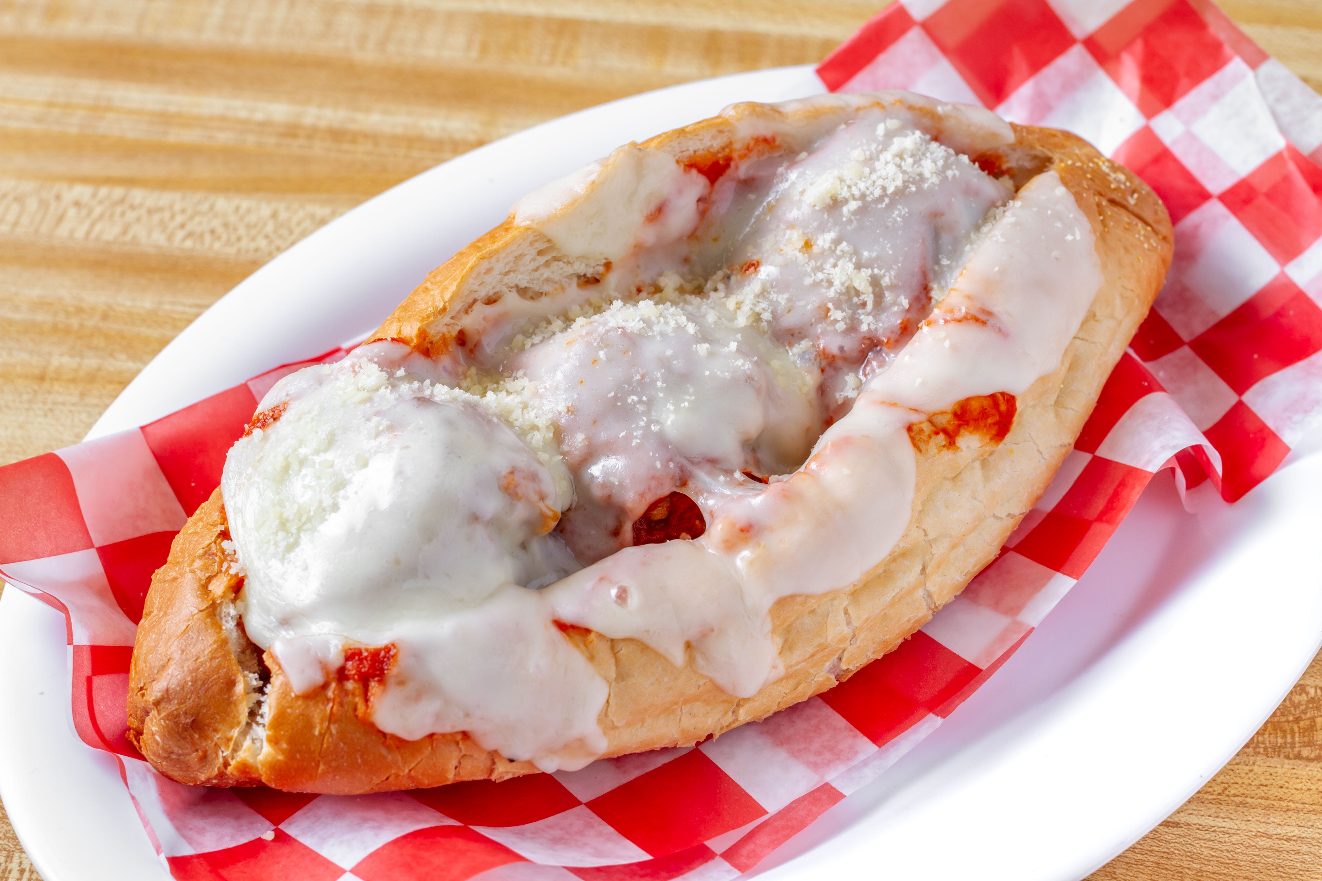 Order Meatball Parmigiana Sub - Sub food online from Classico Pizzeria store, Westminster on bringmethat.com