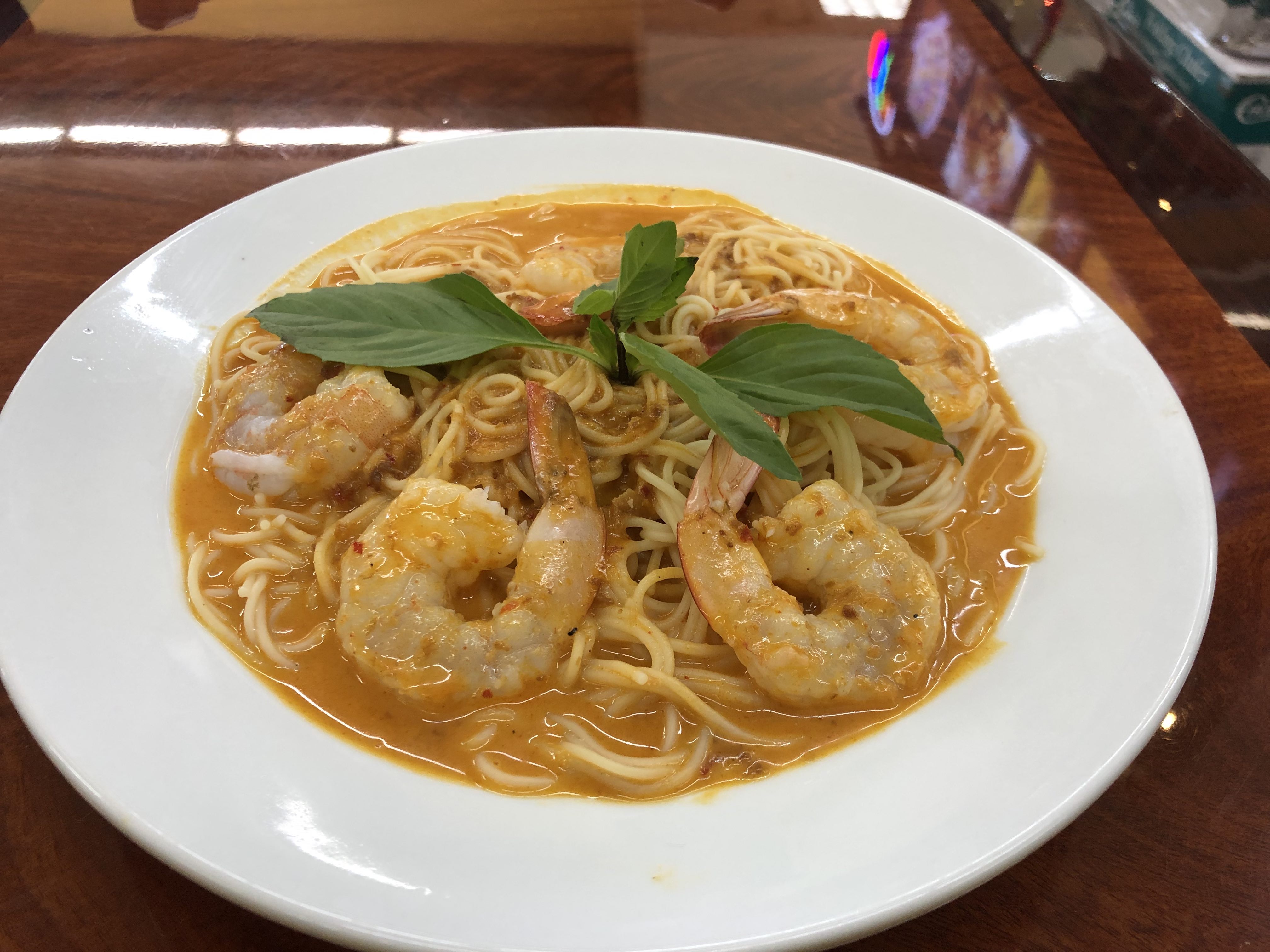 Order Creamy Coconut Lemongrass Pasta with Shrimp food online from Dean Noodles store, Rowland Heights on bringmethat.com