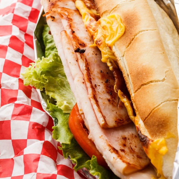 Order Turkey BLT Sandwich food online from Bullchicks store, Baton Rouge on bringmethat.com