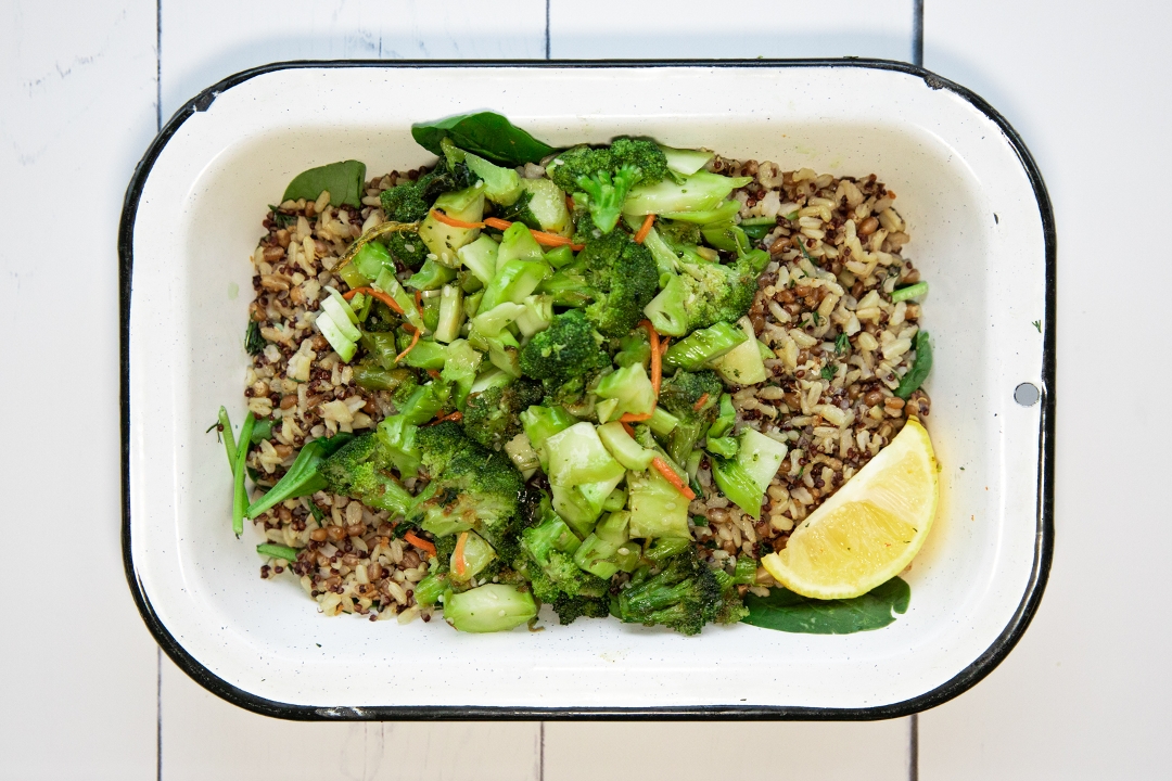 Order Veggie - Sesame Broccoli food online from Brown Bag Seafood Co store, Chicago on bringmethat.com