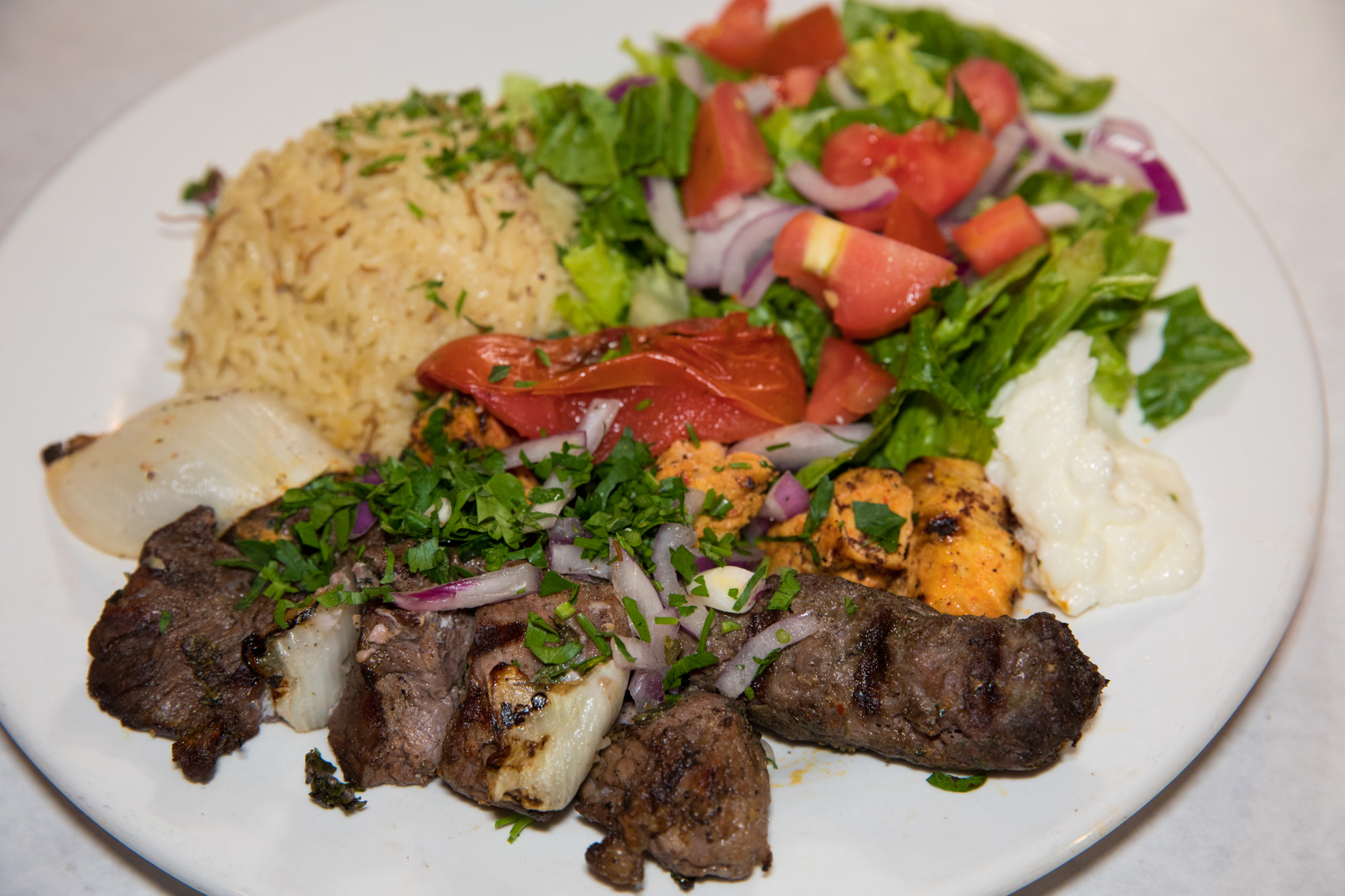 Order Kabob Combo food online from Gaby's Express store, Marina Del Rey on bringmethat.com
