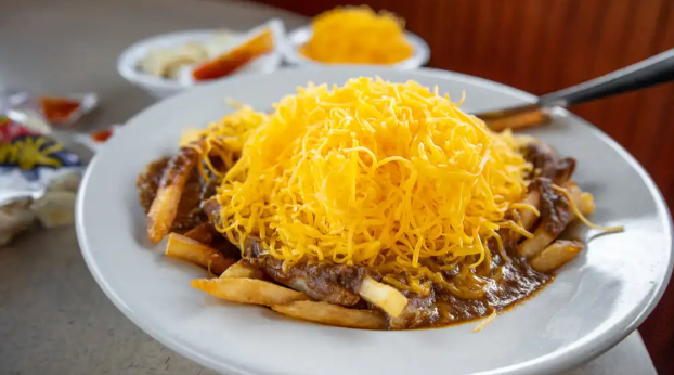 Order Chili Cheese Fries food online from Skyline Chili store, Lawrenceburg on bringmethat.com