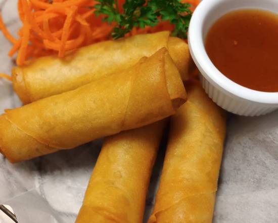 Order Spring Roll (4pcs) food online from Sortrel Thai Restaurant & Bar store, Countryside on bringmethat.com