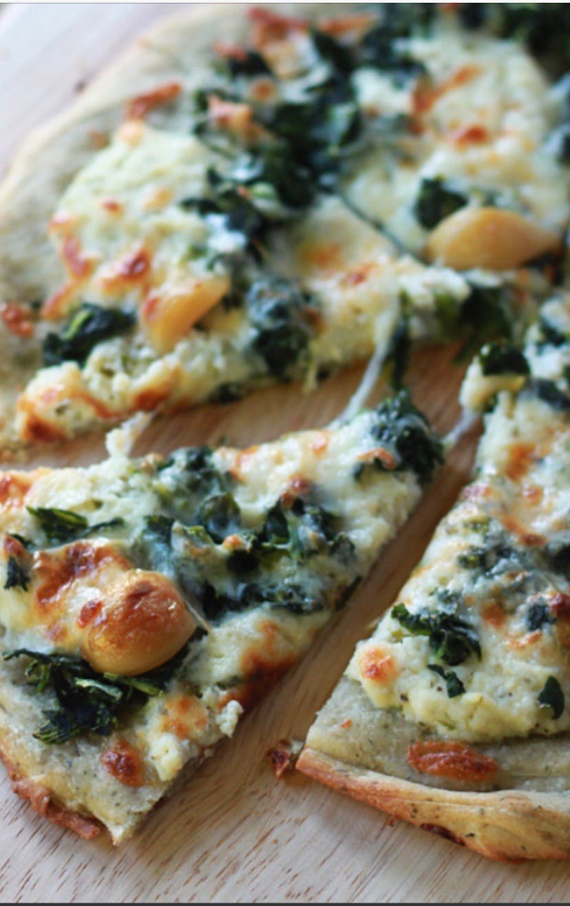 Order White Pizza with Spinach - Small food online from Il Forno store, Branchburg on bringmethat.com