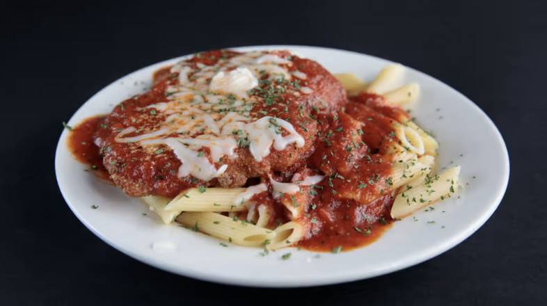 Order Veal Parmigiana with ziti food online from Comella's store, Needham on bringmethat.com