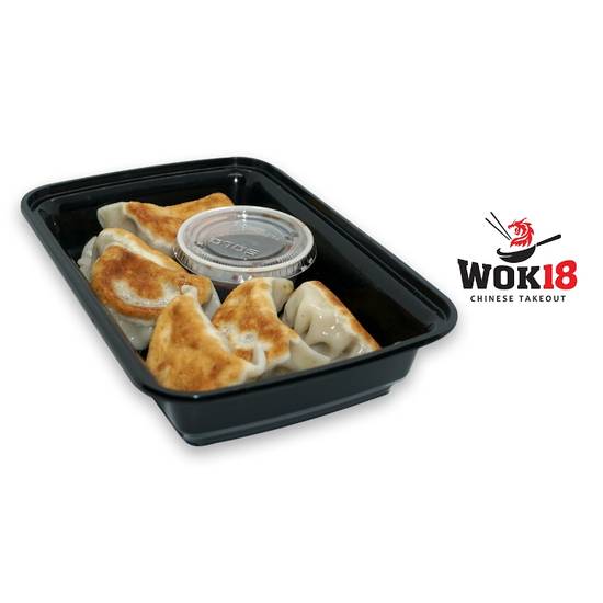 Order Chicken dumplings (6 pcs) food online from Wok 18 store, Teaneck on bringmethat.com