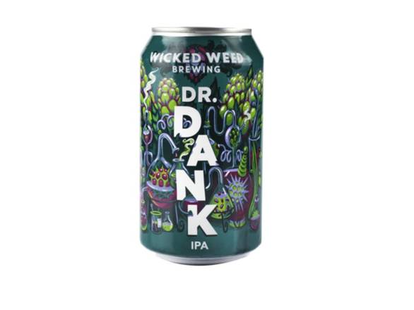 Order Wicked Weed Brewing Dr. Dank IPA - 6x 12oz Cans food online from Eagle Liquor & Wine store, Chattanooga on bringmethat.com