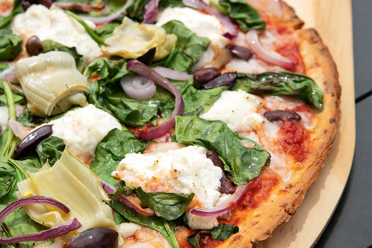 Order Vegetarian Pizza (11-inch) food online from Blaze Pizza store, Albuquerque on bringmethat.com