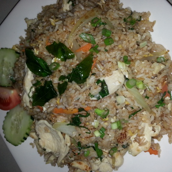 Order Basil Fried Rice food online from Thai Lily Cafe store, Houston on bringmethat.com