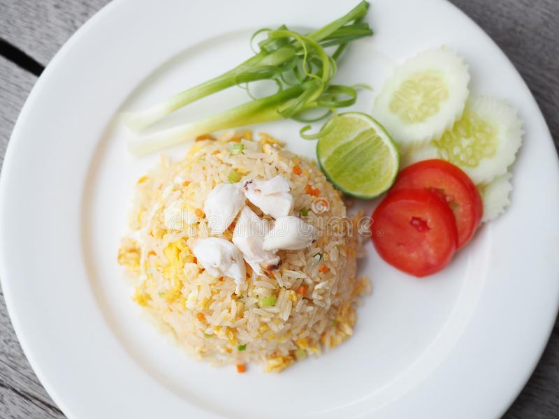 Order Crab Meat Fried Rice (Can be without soy sauce) food online from Luck thai store, Brooklyn on bringmethat.com