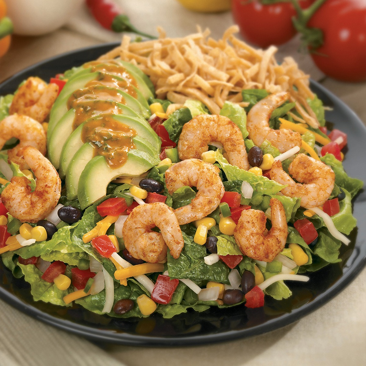 Order Chipotle Shrimp Salad food online from La Salsa store, Newport Beach on bringmethat.com