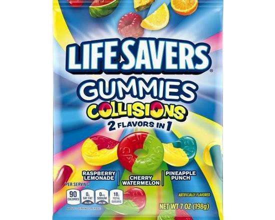 Order Life Savers Gummies Collisions (7 oz) food online from Shell store, Gaithersburg on bringmethat.com