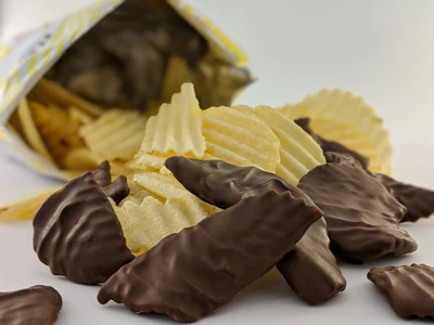 Order Chocolate Covered Potato Chips food online from Pulakos Chocolates store, Erie on bringmethat.com