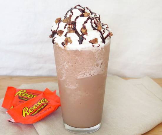 Order Reese Cup Frappe food online from Chicago Post Cafe store, Toledo on bringmethat.com
