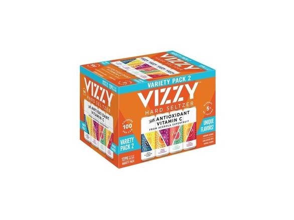 Order Vizzy Hard Seltzer Variety Pack 2, Gluten Free Hard Seltzer - 12x 12oz Cans food online from Goody Goody Liquor Parent store, Dallas on bringmethat.com