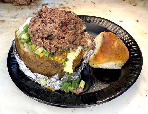 Order Barbecue Baked Potato food online from Old House Bbq store, Carrollton on bringmethat.com