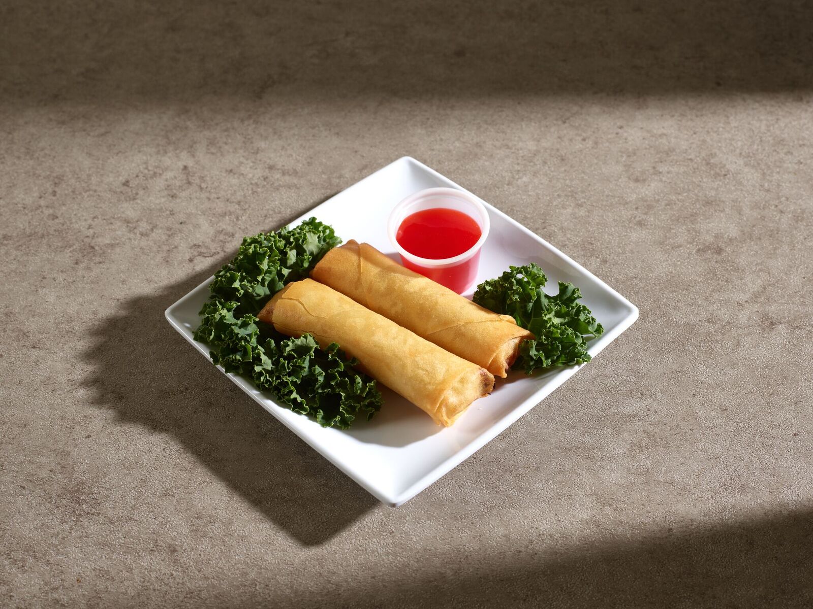 Order 3. Vegetarian Spring Roll food online from Hong Kong City Chinese Restaurant store, Decatur on bringmethat.com