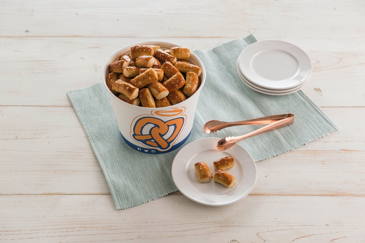 Order Original Pretzel Nuggets Bucket food online from Auntie Anne store, Nashville on bringmethat.com