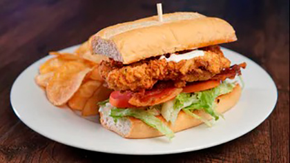 Order Southern Fried Chicken BLT Sandwich food online from Hickory Tavern store, Wesley Chapel on bringmethat.com