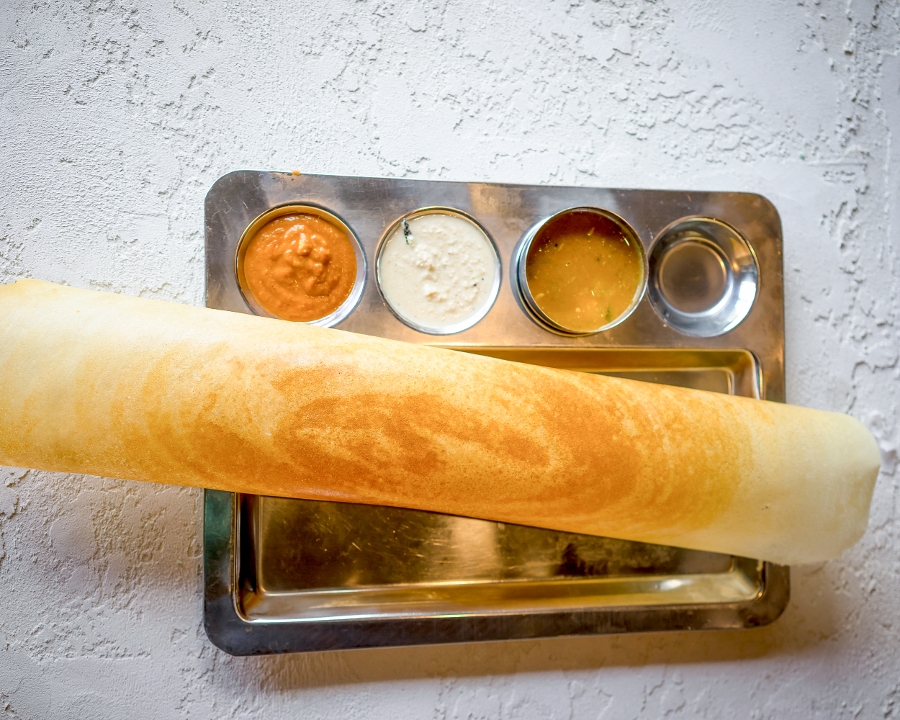 Order Dosa (V) food online from Southern Spice store, Irvine on bringmethat.com