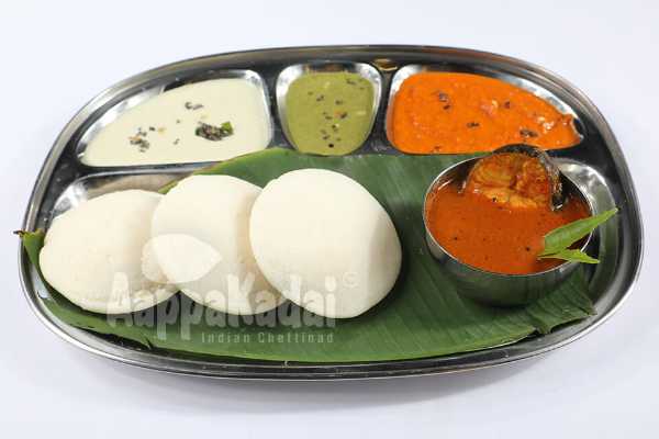 Order IDLY WITH FISH CURRY food online from Aappakadai store, Santa Clara on bringmethat.com