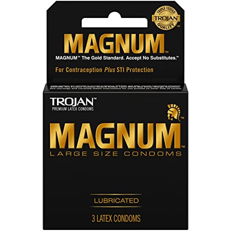 Order Trojan Magnum Lubricated 3pk food online from Checkout Food Stores #69 store, Spring on bringmethat.com