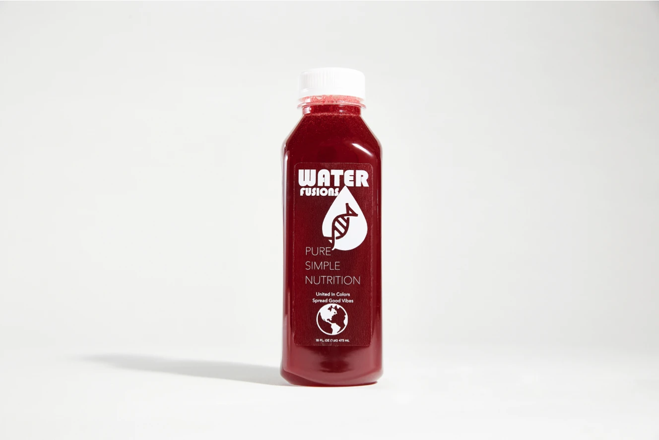 Order 16 oz. Young Blood Fusion Drink food online from Water Fusions store, Salt Lake City on bringmethat.com