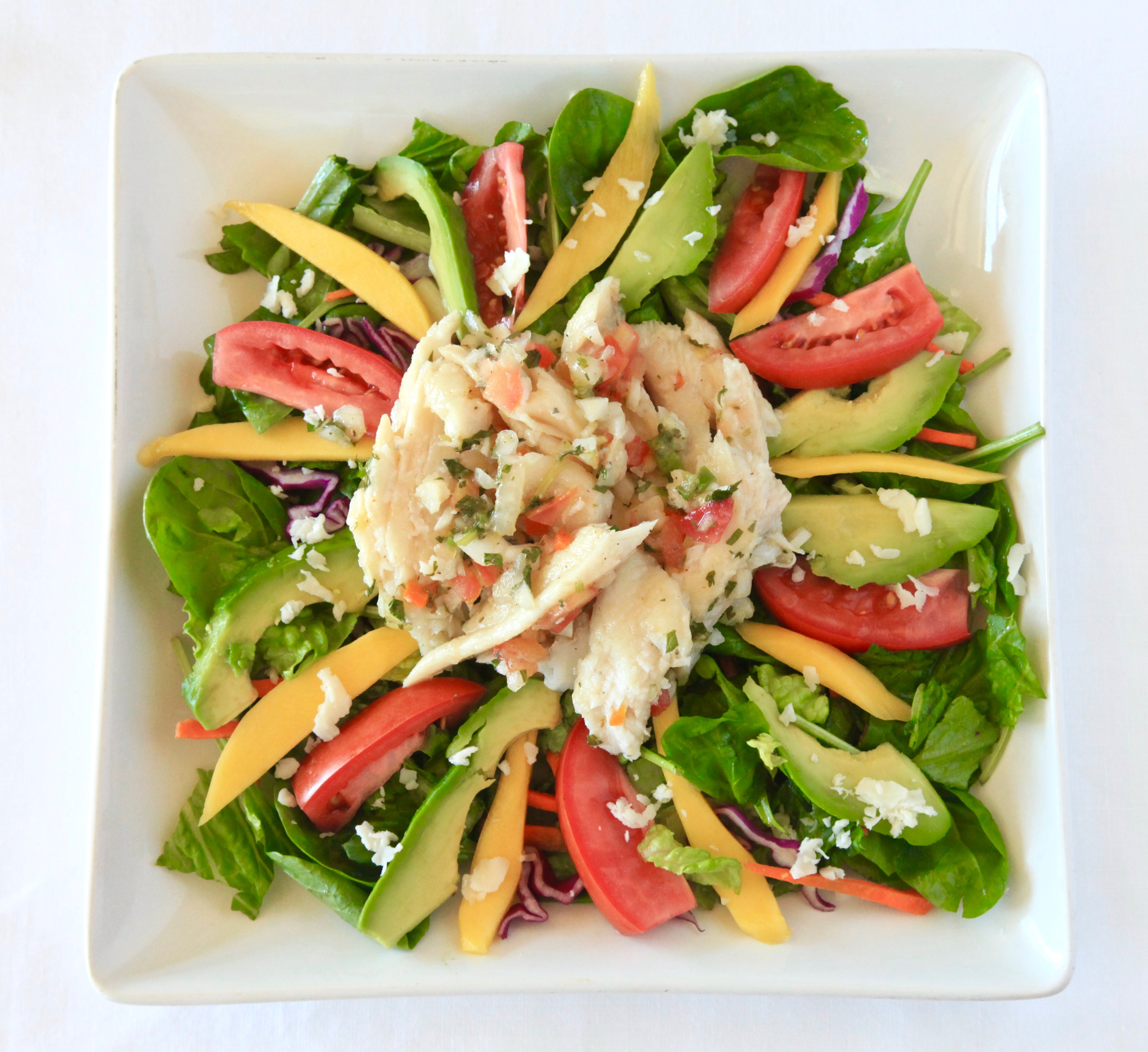 Order Fresh Fish Ceviche Salad food online from Olamendis store, Mission Viejo on bringmethat.com