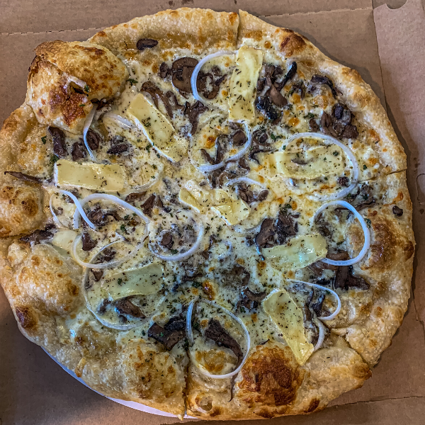 Order Wild Mushrooms Pizza food online from Bob's Pizza store, Chicago on bringmethat.com