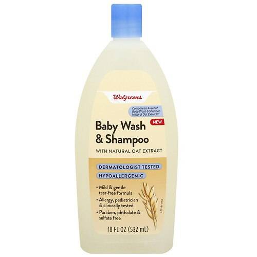Order Walgreens Baby Wash & Shampoo with Natural Oat Extract - 18.0 oz food online from Walgreens store, Greensburg on bringmethat.com