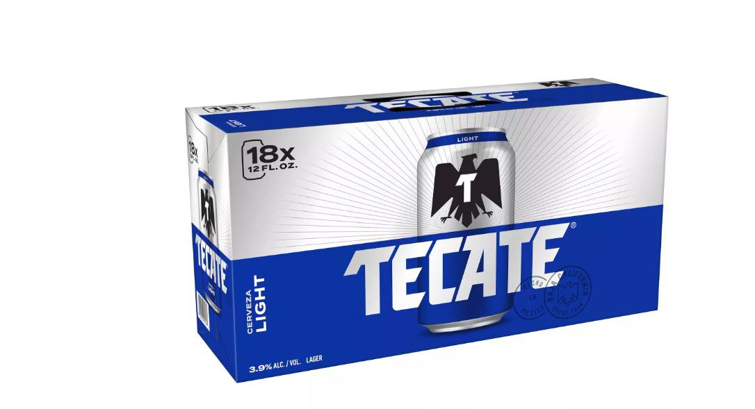 Order Tecate Light Mexican Lager Beer - 18pk/12 fl oz Cans food online from Windy City Liquor Market store, El Cajon on bringmethat.com