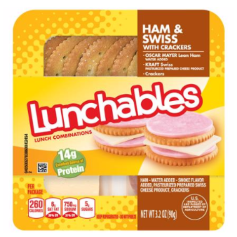 Order Ham & Swiss Lunchables 3.2oz food online from 7-Eleven store, Las Vegas on bringmethat.com