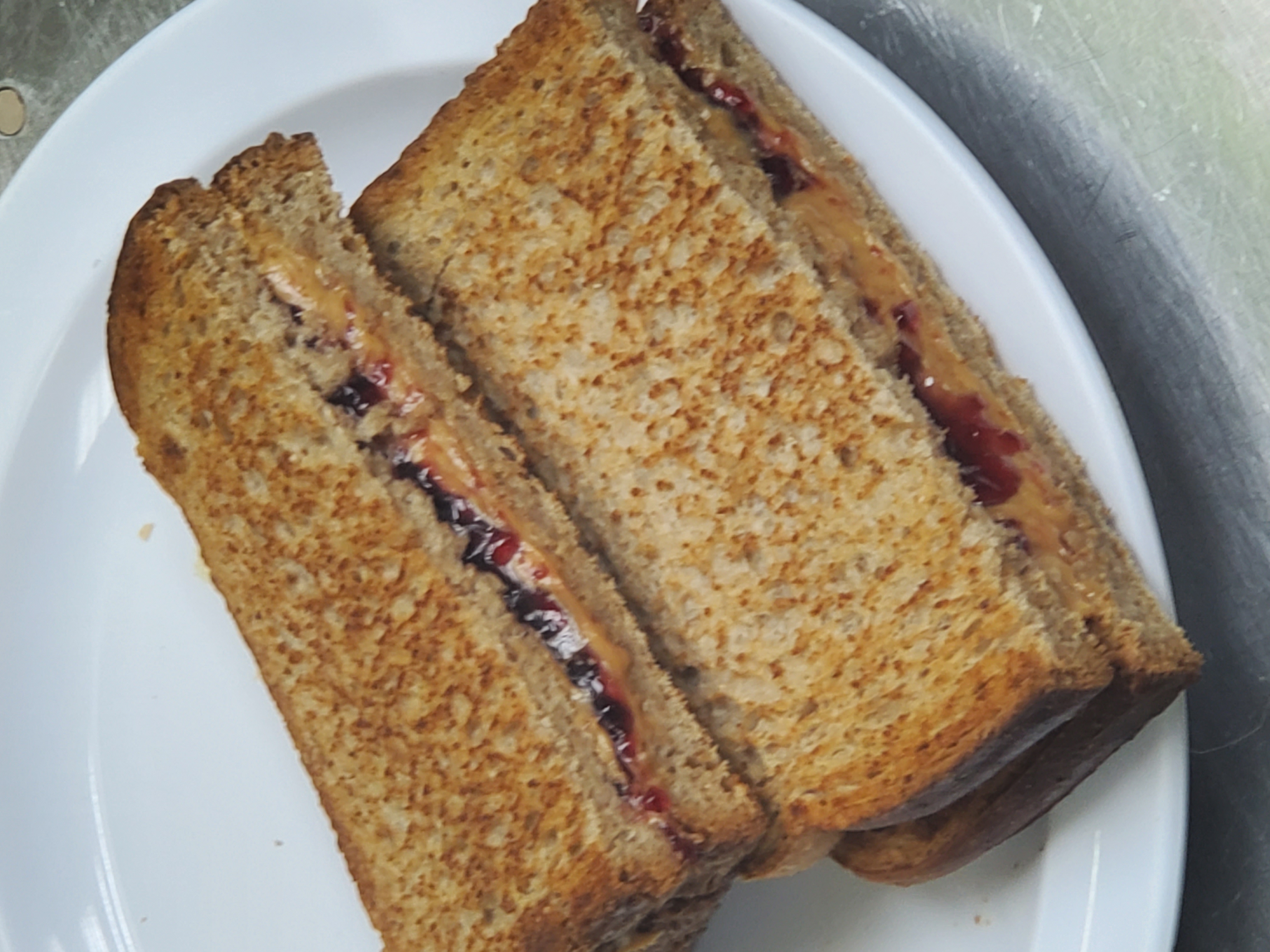 Order Peanut Butter & Jelly Sandwich food online from Aminas Cafe store, Bronx on bringmethat.com