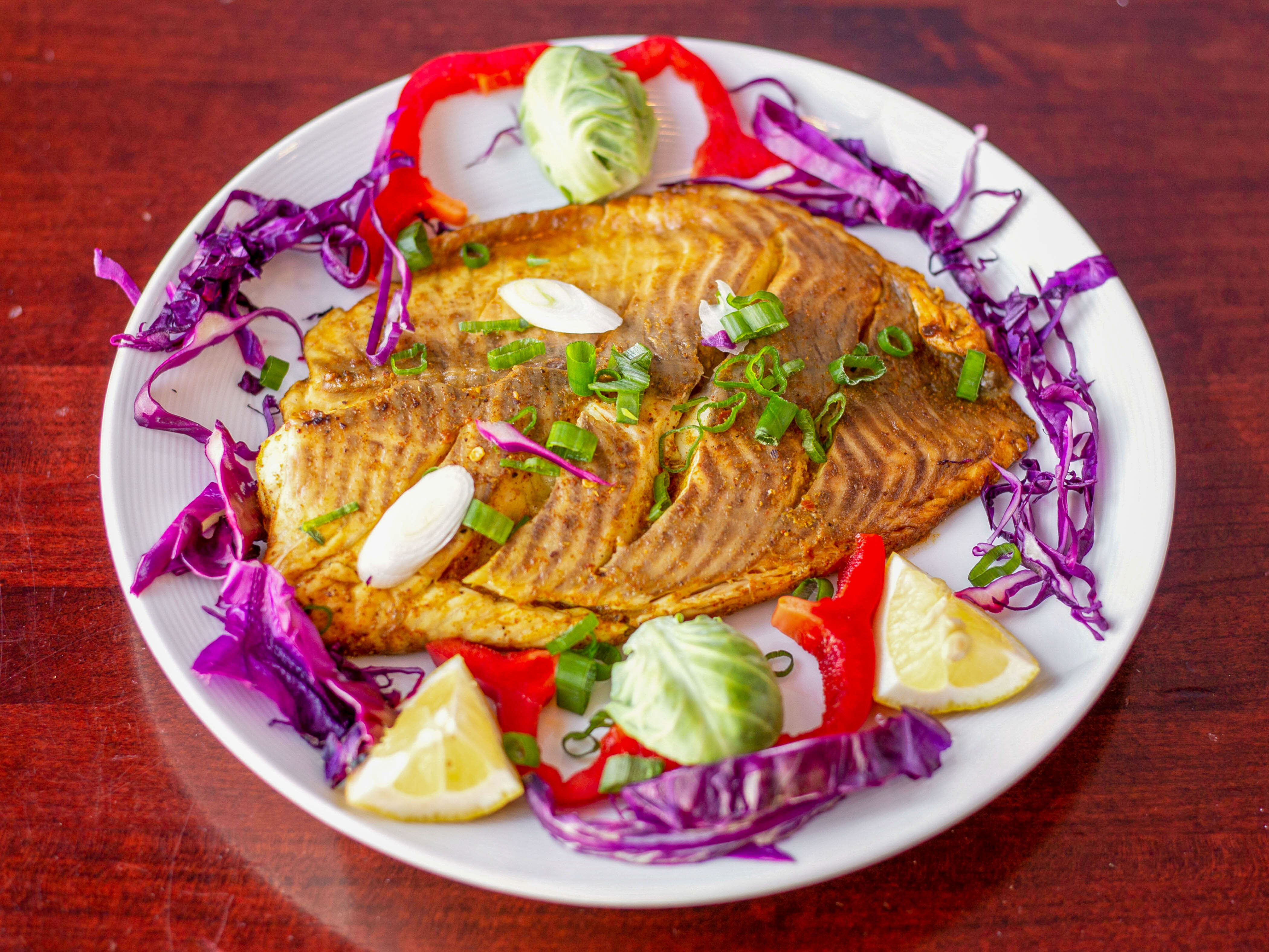 Order Grilled Fish Fillet food online from The Little India Restaurant store, Chicago on bringmethat.com