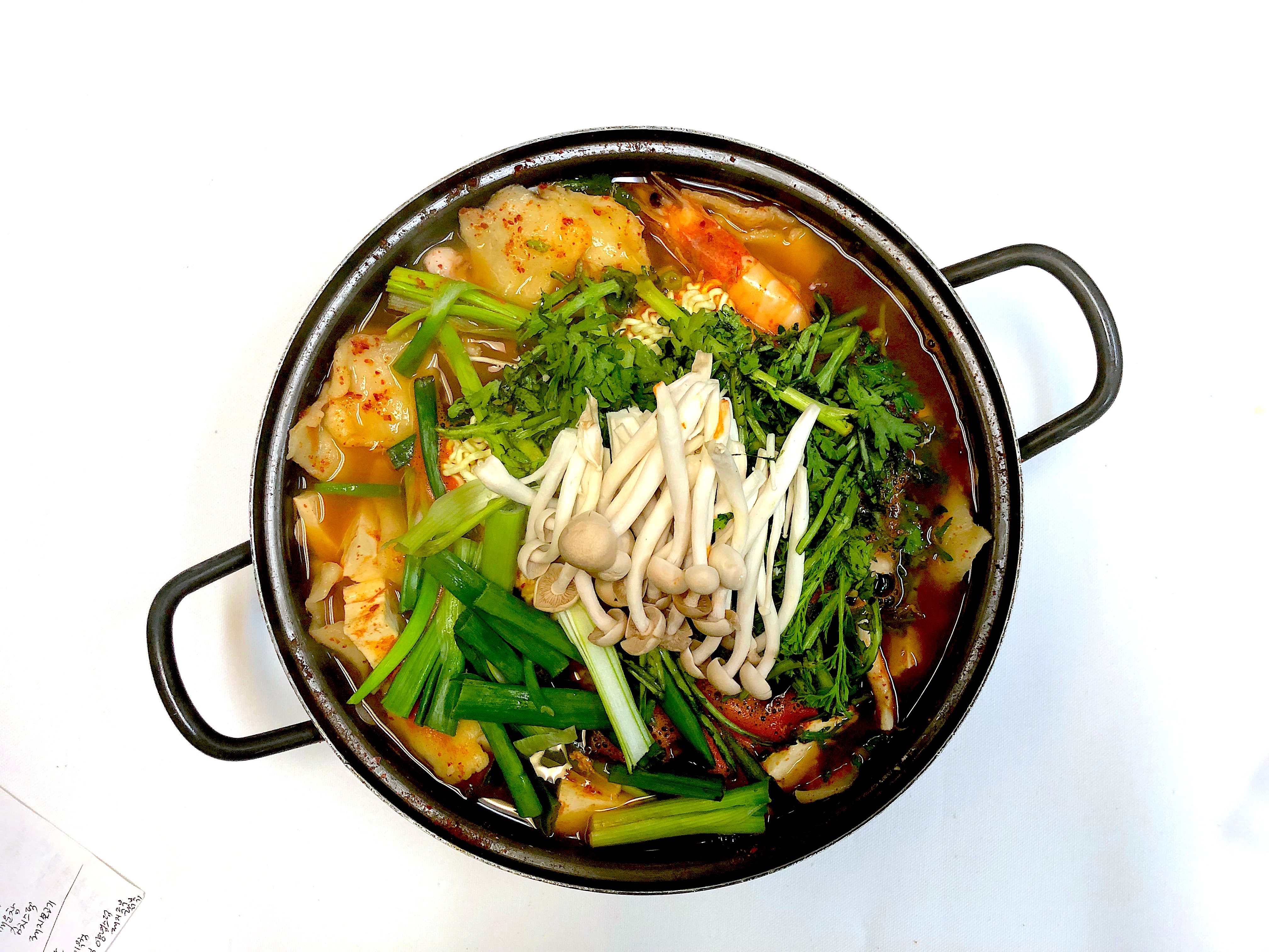 Order Seafood Rice Cake Soup food online from Soo Ja Fusion Bistro store, Fremont on bringmethat.com