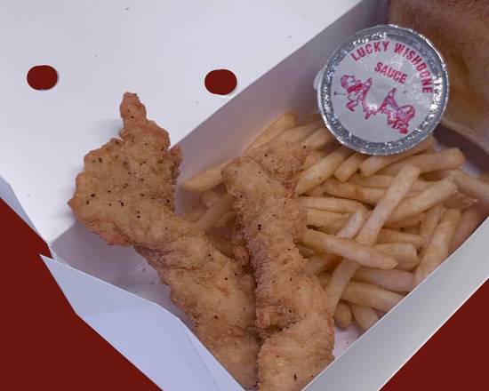 Order 4 pc Chicken Fingers Meal food online from Lucky Wishbone store, Tucson on bringmethat.com