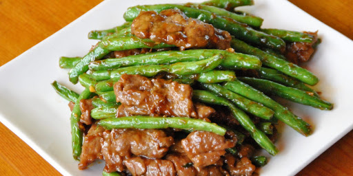 Order C14. String Beans with Beef四季豆牛肉 food online from Gourmet China House store, Boston on bringmethat.com