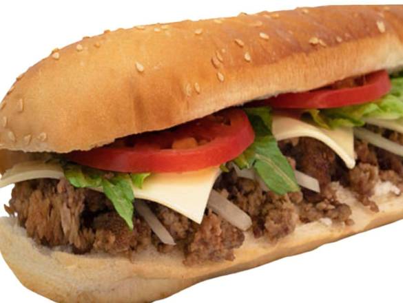 Order Cheeseburger Italiano Sub food online from Playlist Pizzeria store, Fraser on bringmethat.com
